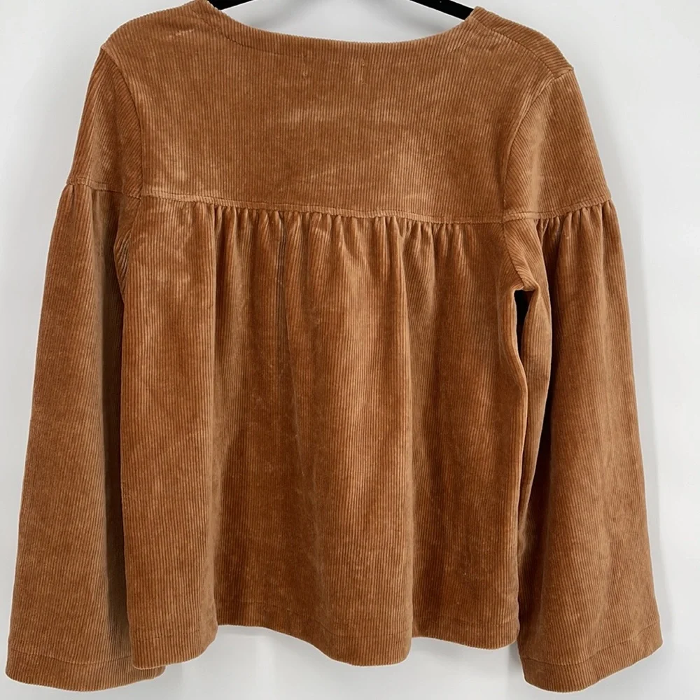 Madewell Texture & Thread Corduroy Swing Top size M - Picture 4 of 7